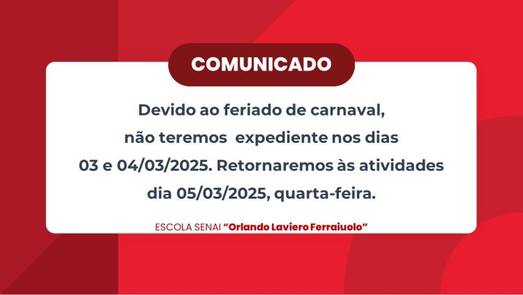 COMUNICADO CARNAVAL
