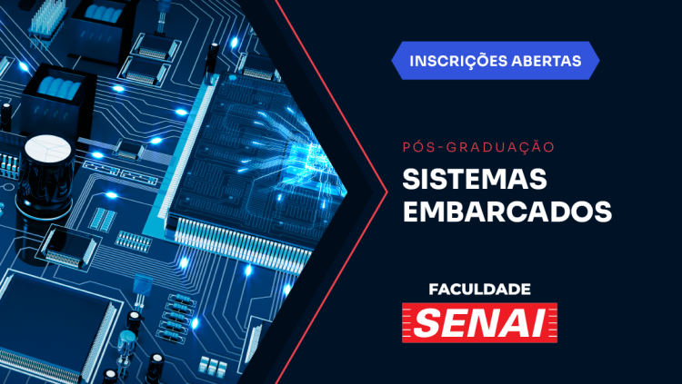 Pós-graduação presencial em Sistemas Embarcados. Inscrições abertas!