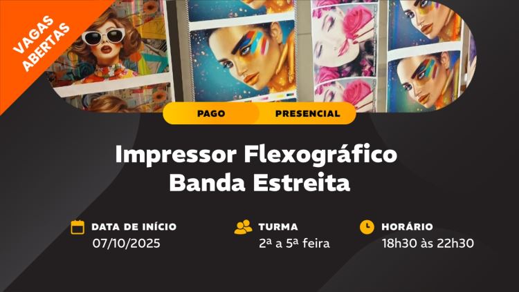 Impressor Flexográfico Banda Estreita