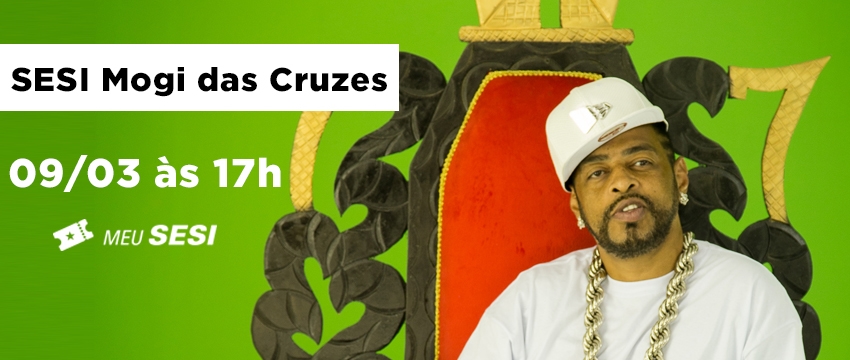 Show com Thaide no palco externo do SESI Mogi das Cruzes