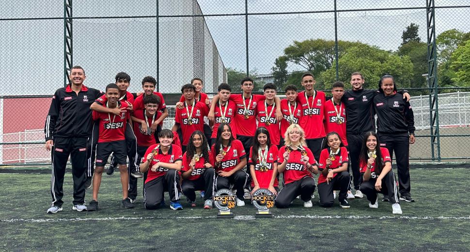 Campeões Brasileiro de Hockey5’s: as equipes feminina e masculina do SESI Mogi das Cruzes fazem história!