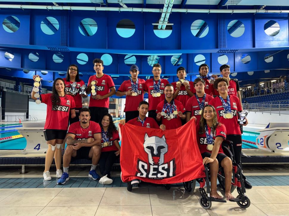 SESI-SP brilha na etapa de inverno do Campeonato Paulista de Paranatação 2025