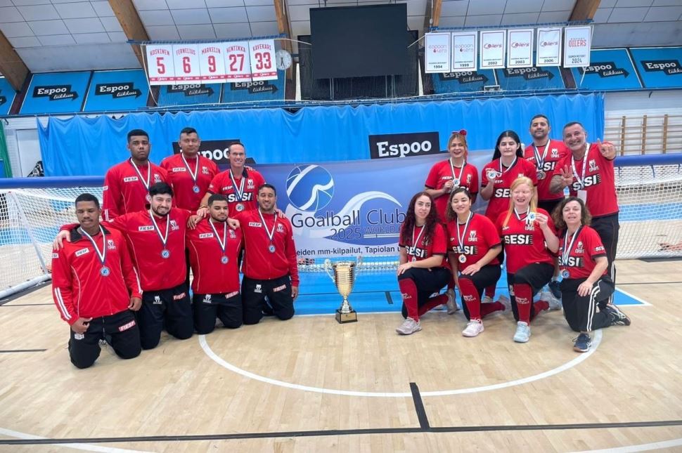 SESI-SP conquista ouro e bronze no Mundial de Clubes de Goalball na Finlândia