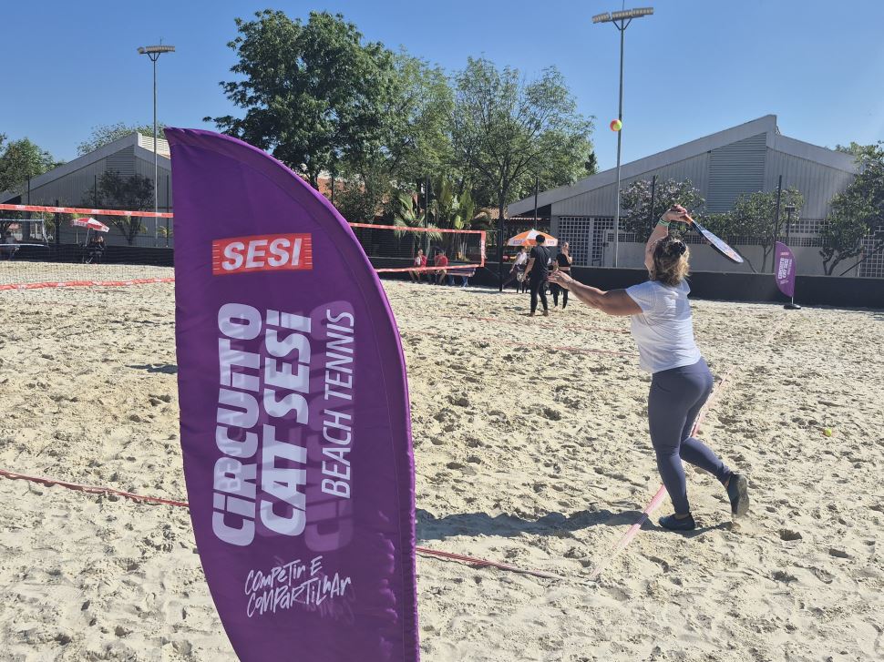 SESI Mogi das Cruzes abre inscrições para o Circuito CAT SESI de Beach Tennis