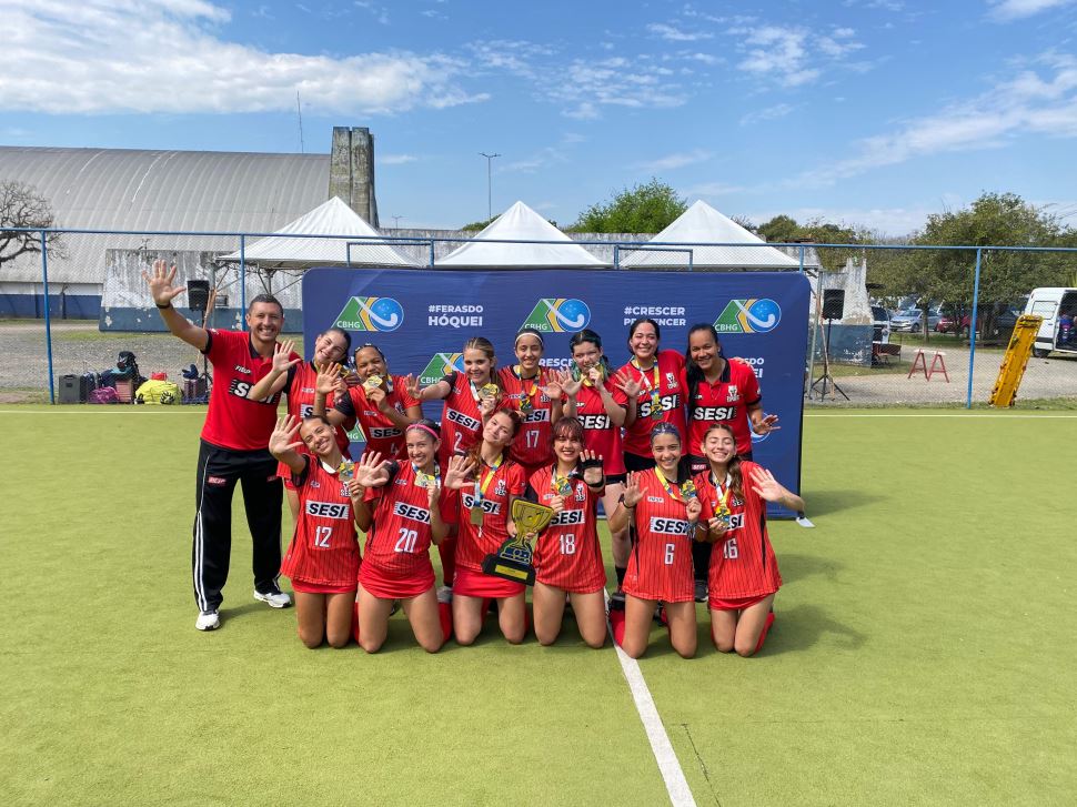 SESI-SP conquista o pentacampeonato brasileiro sub-18 de Hóquei sobre a Grama