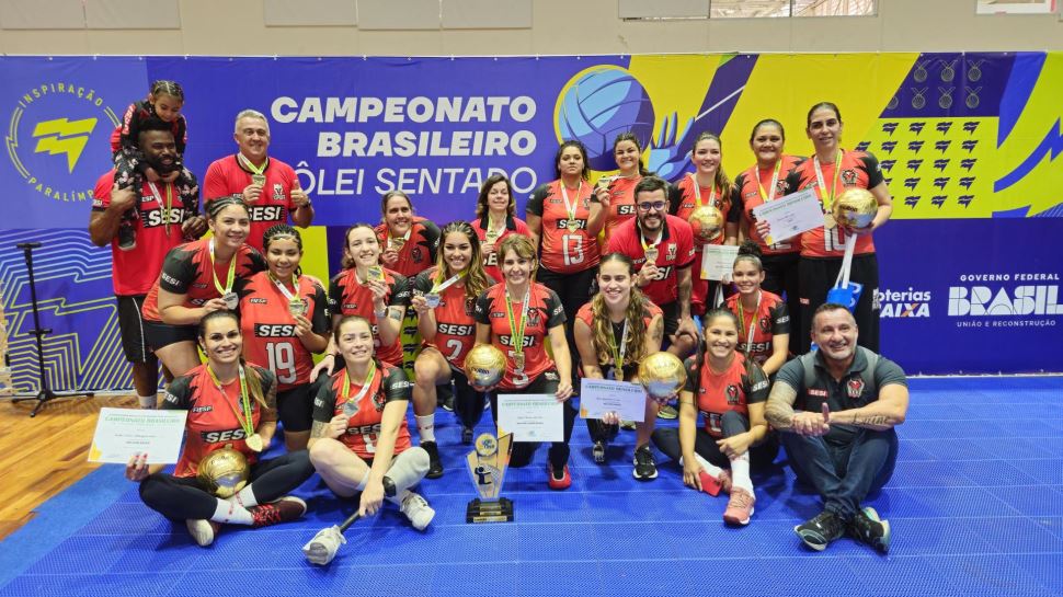 SESI-SP conquista seu 19º título brasileiro de vôlei sentado com campanha dominante