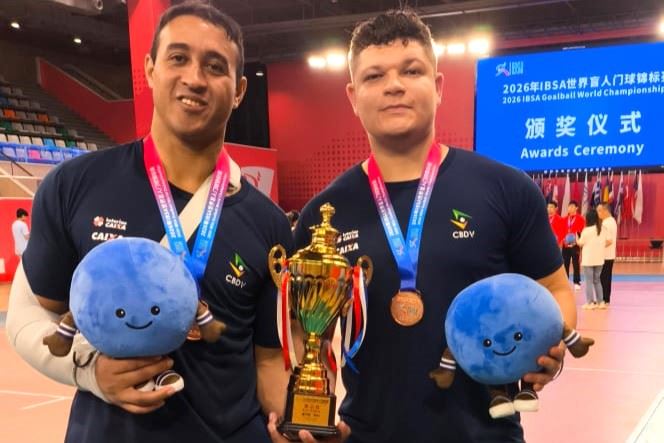 Atletas do SESI-SP conquistam medalha de bronze com a Seleção Brasileira no Mundial de Goalball