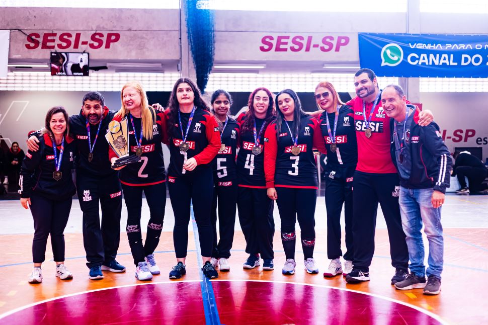 SESI-SP conquista ouro no feminino e bronze no masculino no Regional Sudeste 2 de Goalball