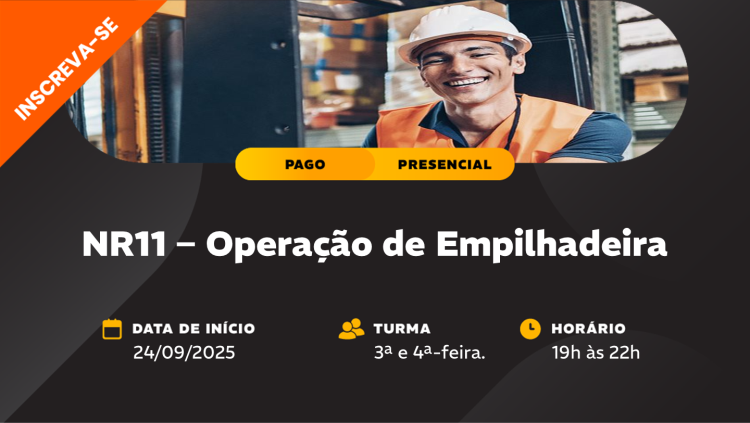 NR 11 OPERAÇÃO DE EMPILHADEIRA