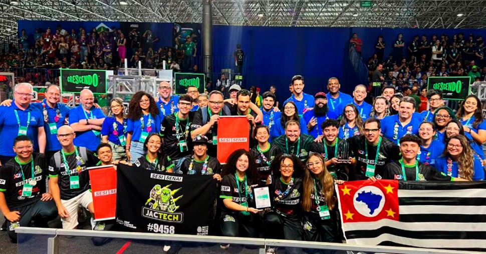 Equipe Jactech do SESI SENAI de Jacareí Conquista Vaga no Mundial de Robótica da FIRST