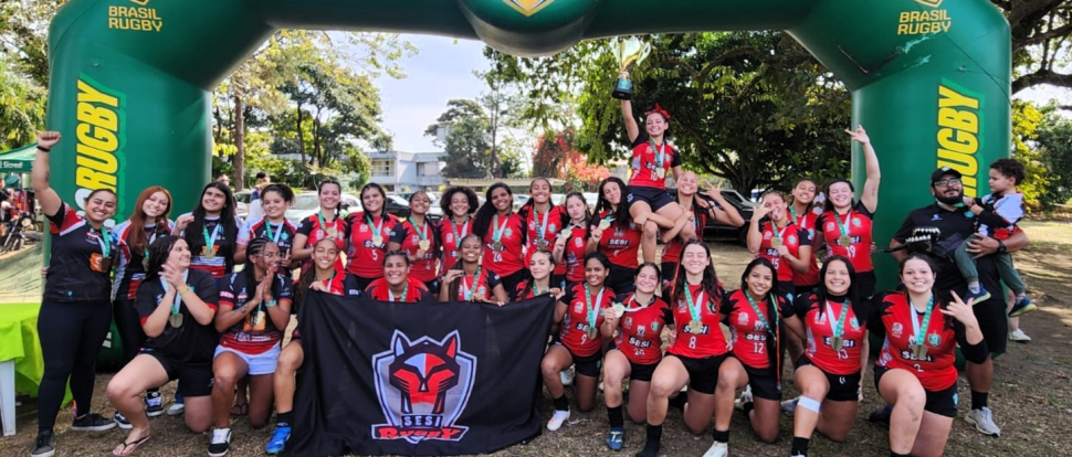 SESI Jacareí Rugby conquista título inédito na Copa do Brasil Feminina 