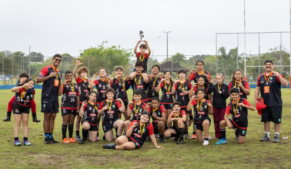Sesi Jacareí Rugby Sub-13 Misto conquista título da etapa regional do Campeonato Paulista de Rugby XV 