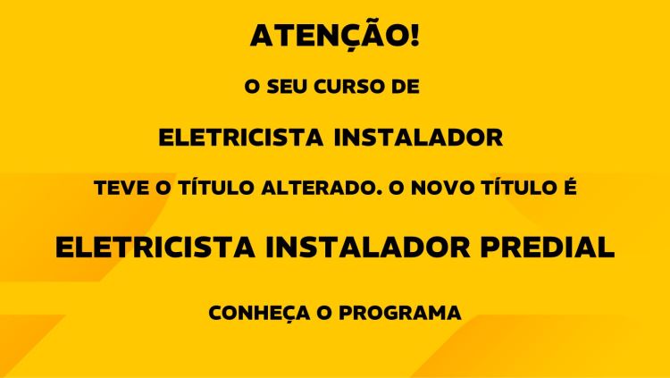 ELETRICISTA INSTALADOR PREDIAL