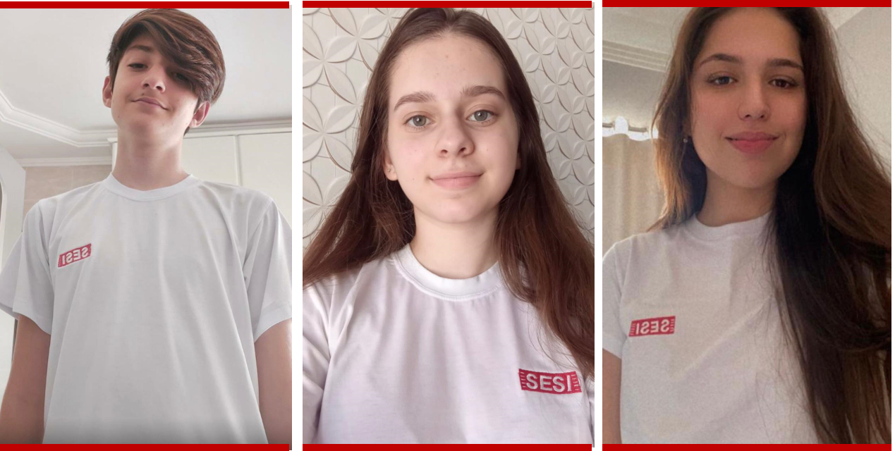 João Pedro, Mariana e Dayane