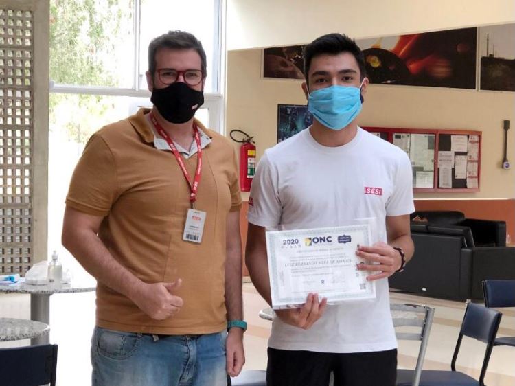 Luiz Fernando e prof Leo robótica hortolândia