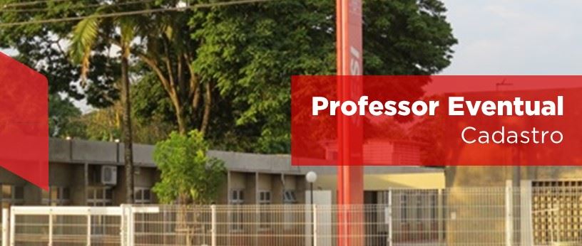 Cadastro para professor eventual