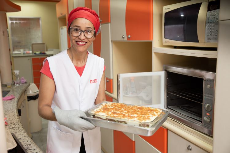 Nova Odessa-SP, 16 de agosto de 2022. Unidade Móvel de Qualidade Vida - Alimente-se Bem Sesi-SP