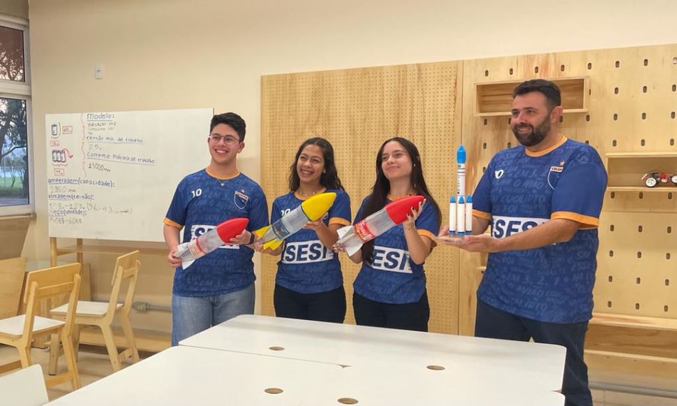 Alunos do Sesi Americana são campeões da Jornada Brasileira de Foguetes