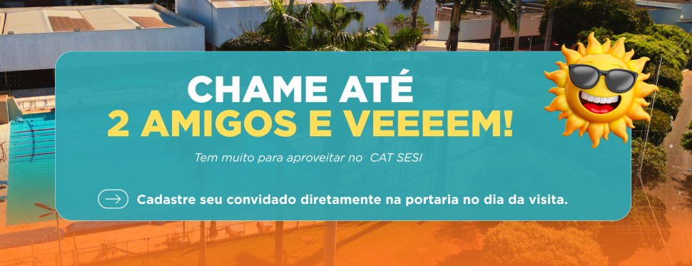 Compartilhar experiências de esporte, saúde e lazer é no CAT SESI