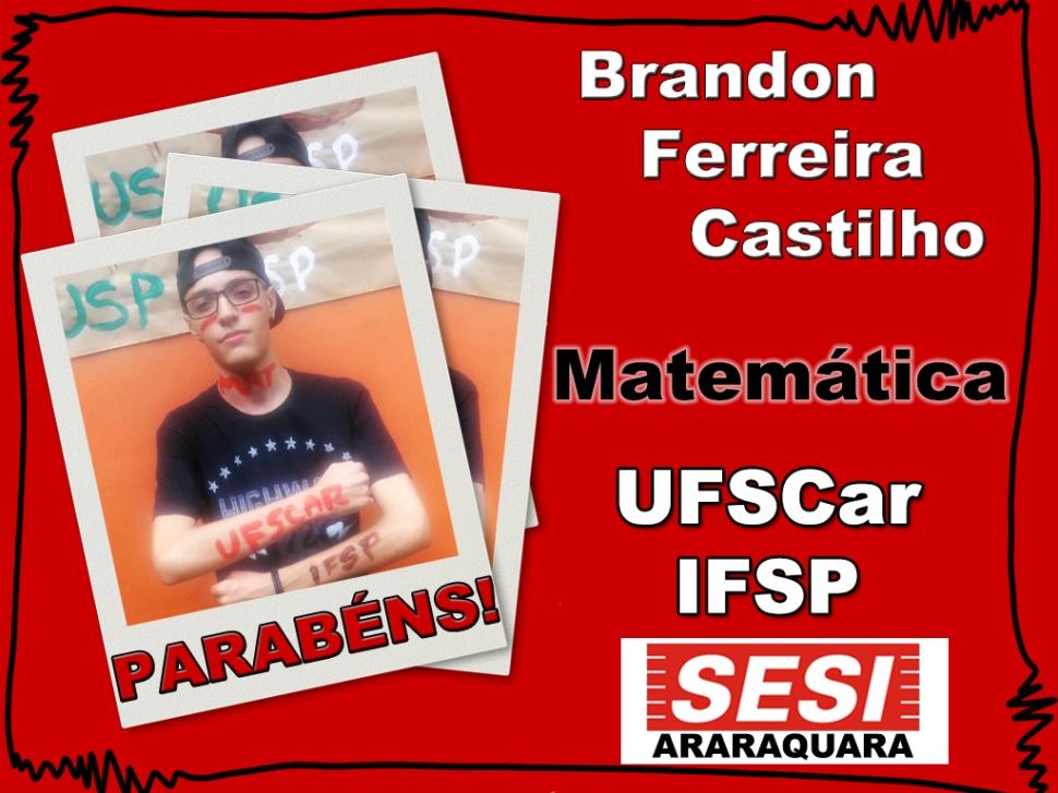 SESI Araraquara aprova 45 alunos do Ensino Médio em universidades