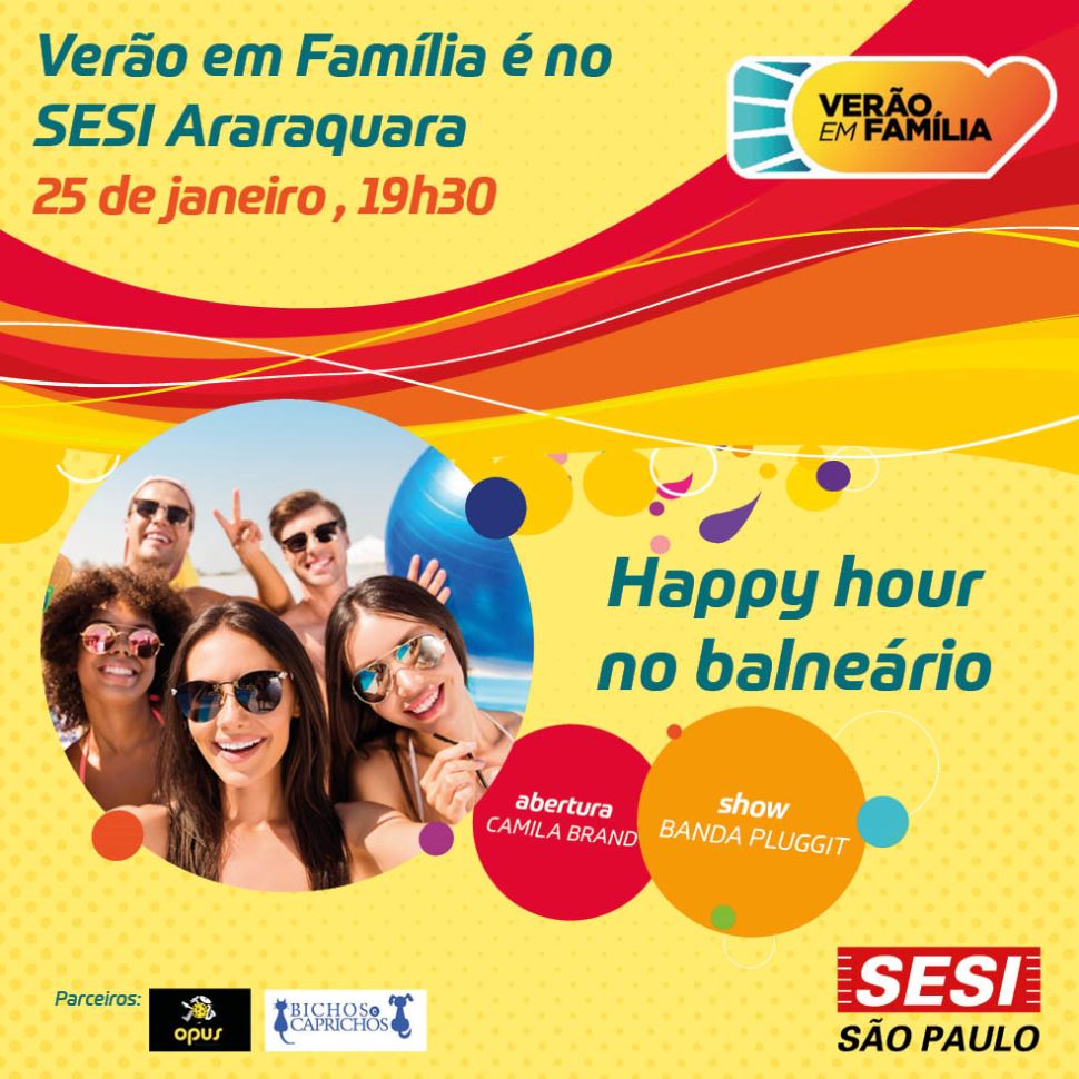 Venha curtir o Verão em Família no Sesi Araraquara