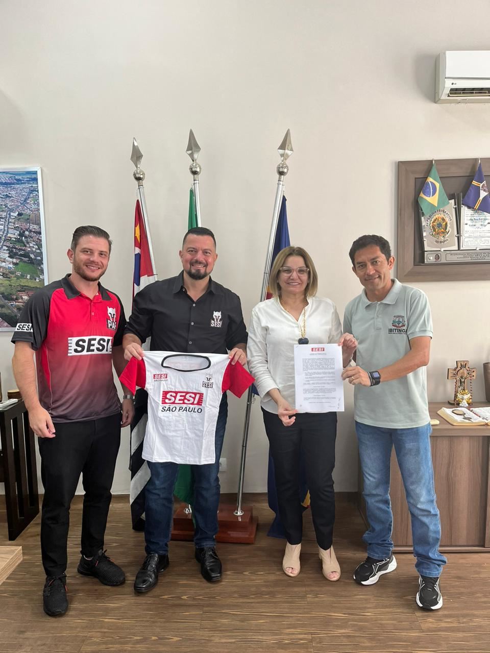 Sesi Araraquara renova convênio do programa Atleta do Futuro com a Prefeitura de Ibitinga