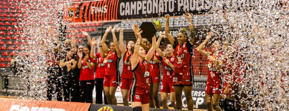 SESI Araraquara é tetracampeão paulista de basquete feminino