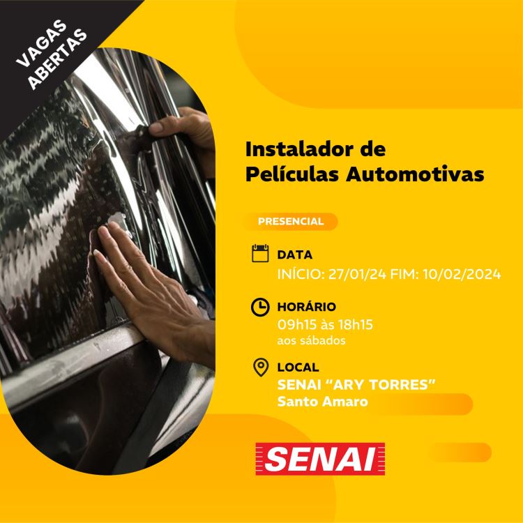 Instalador de películas automotivas