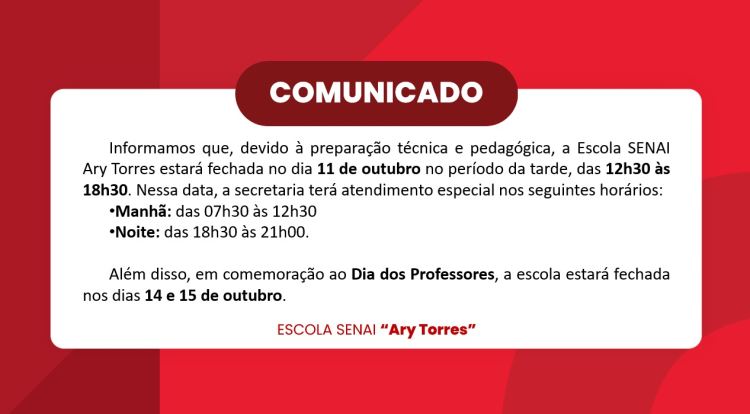 Comunicado 10/10