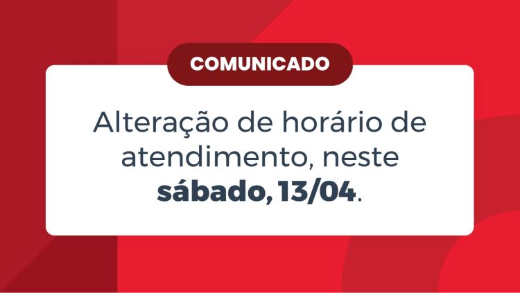Atendimento presencial reduzido