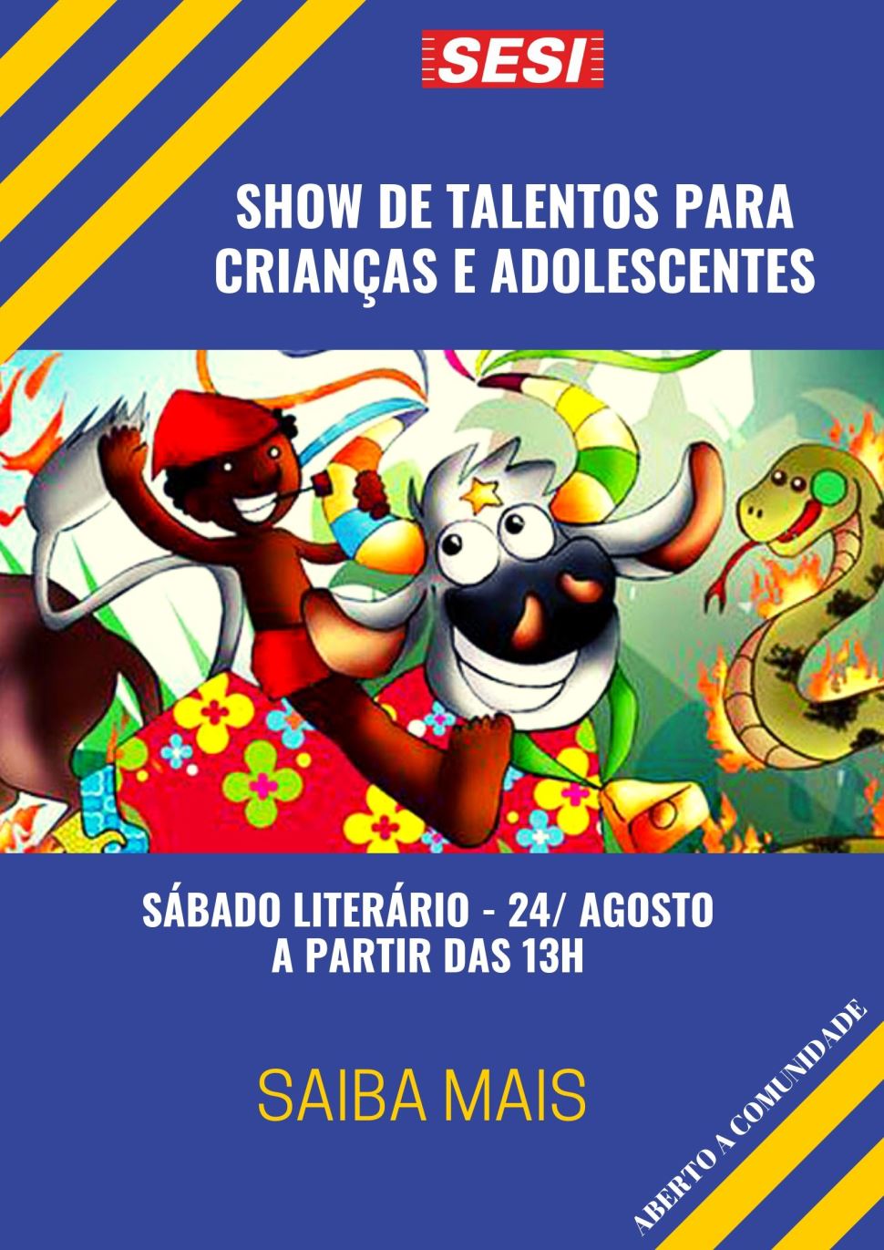 Show de Talentos no Sábado Literário