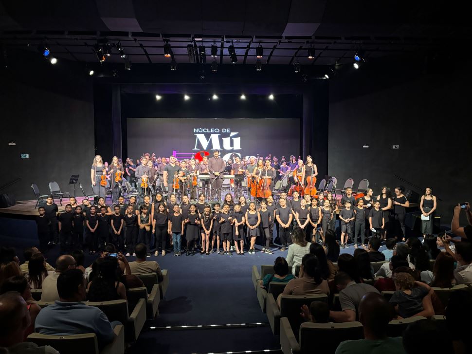 Alunos do Núcleo de Música realizam apresentação no Teatro Estadual de Araras