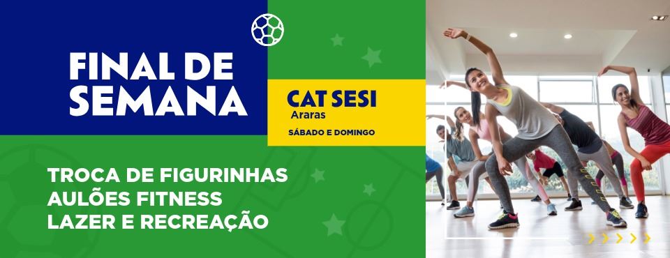 Sábado e domingo com muitas atividades no SESI Araras