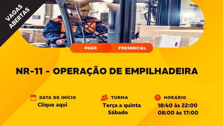 OPERAÇÃO DE EMPILHADEIRA