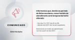 COMUNICADO FÉRIAS
