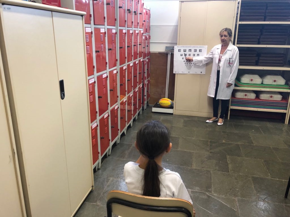 SESI-SP de Bauru faz teste de acuidade visual em alunos do 1º ano