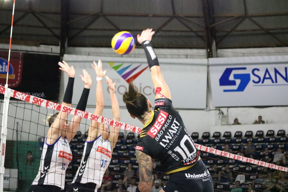 SESI Vôlei Bauru encara Dentil/Praia Clube nesta terça