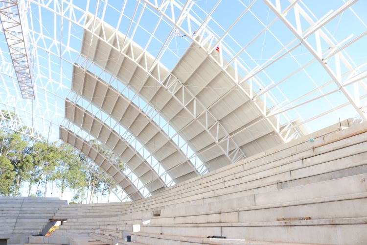 visita empresários novos ginásio