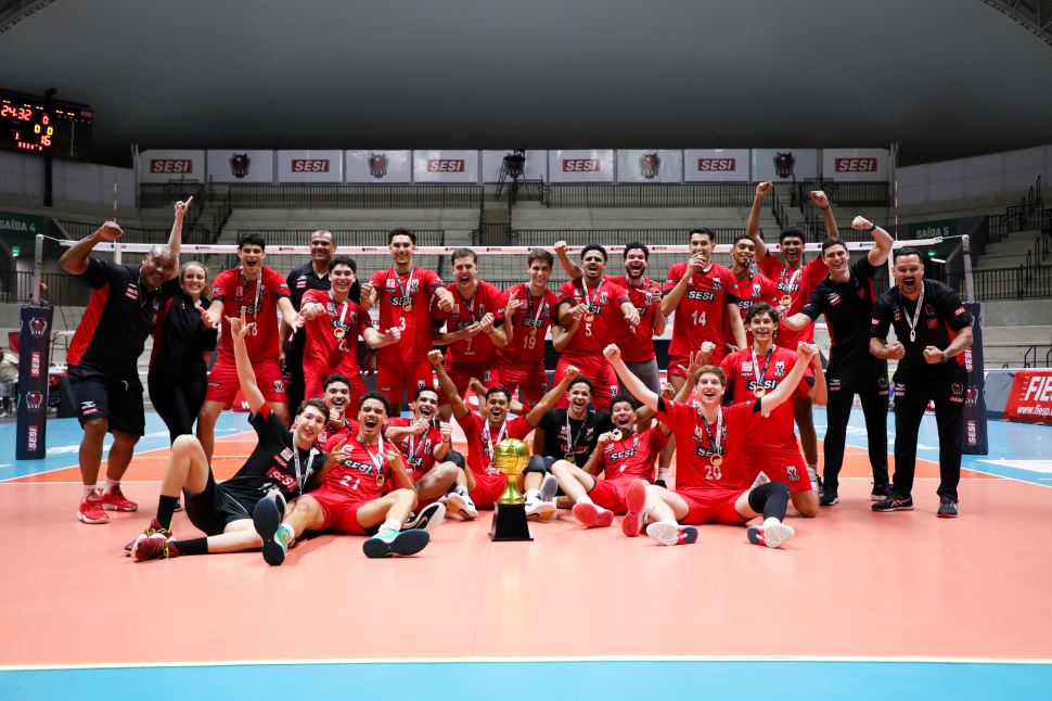 Com dois títulos e outros oito pódios, base de vôlei do Sesi-SP é destaque em 2025