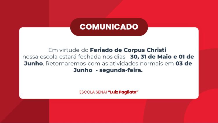 Feriado Corpus Christi