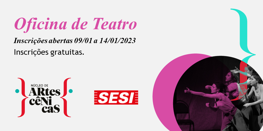 Sesi Birigui abre inscrições para oficinas gratuitas de teatro