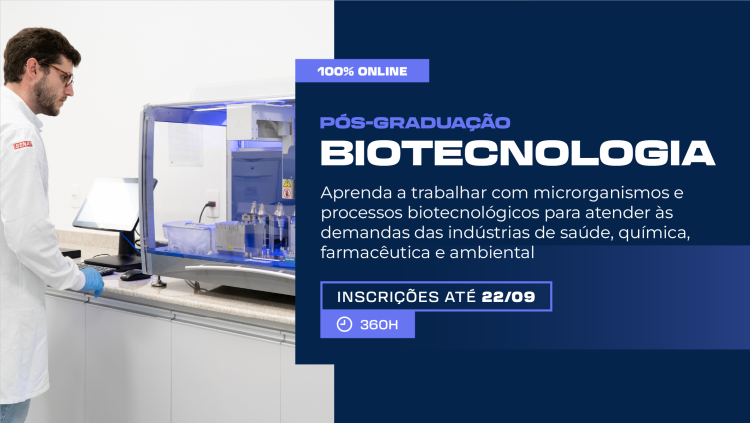 Seja um especialista em Biotecnologia
