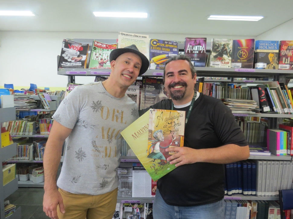 Visita do autor André Neves à Escola SESI-SP de Cotia