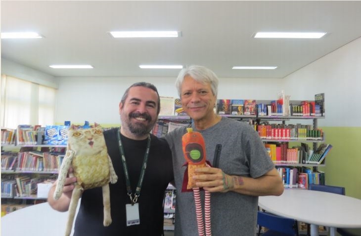 Visita do autor e ilustrador Fê à Escola SESI-SP de Cotia