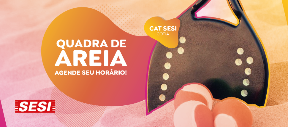 Nova quadra de areia do SESI Cotia