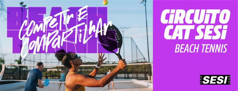 Torneio de Beach Tennis ocorre em julho no SESI Cotia
