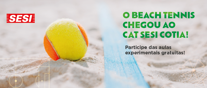 Beach Tennis é a nova atividade esportiva do CAT SESI Cotia