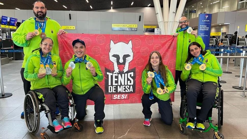 Atletas do SESI Lorena de tênis de mesa disputam as Paralimpíadas em Paris
