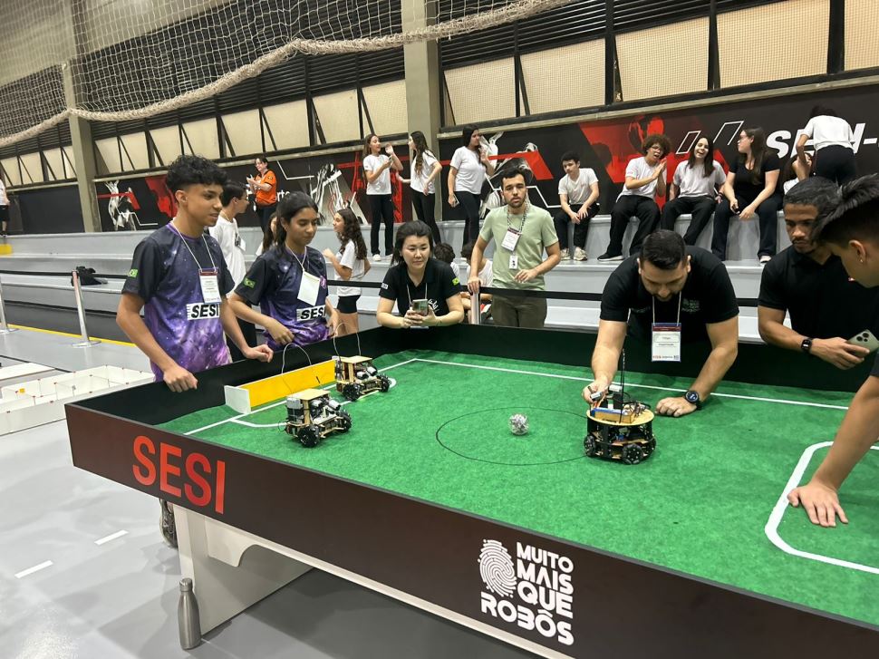 Equipe de robótica do SESI Cruzeiro conquista 2º lugar na Etapa Regional SESI SP - RoboCup Jr. Soccer Lightweight