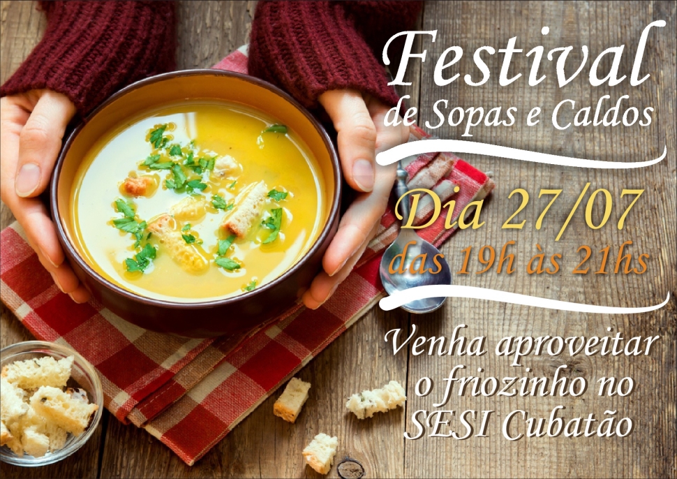 Vem aproveitar o Friozinho no SESI Cubatão